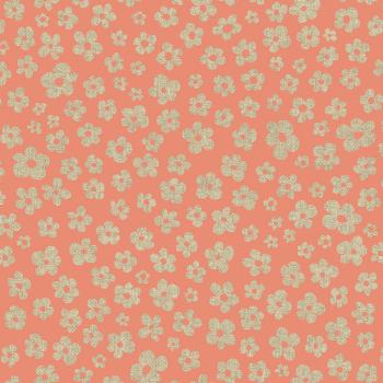 Canvas Druck Blüten auf Apricot